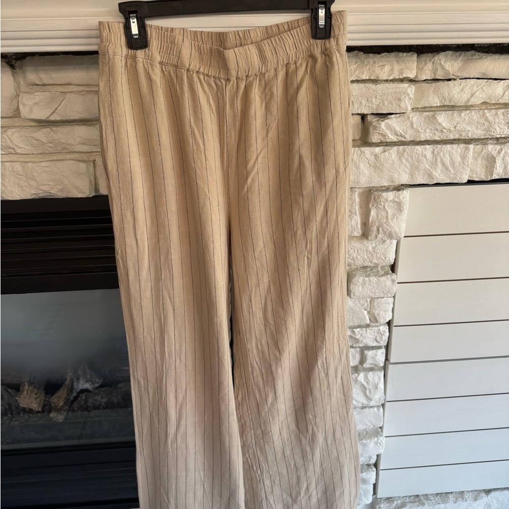 Steve Madden Cream Striped Pants